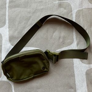 Lululemon belt bag in olive green
